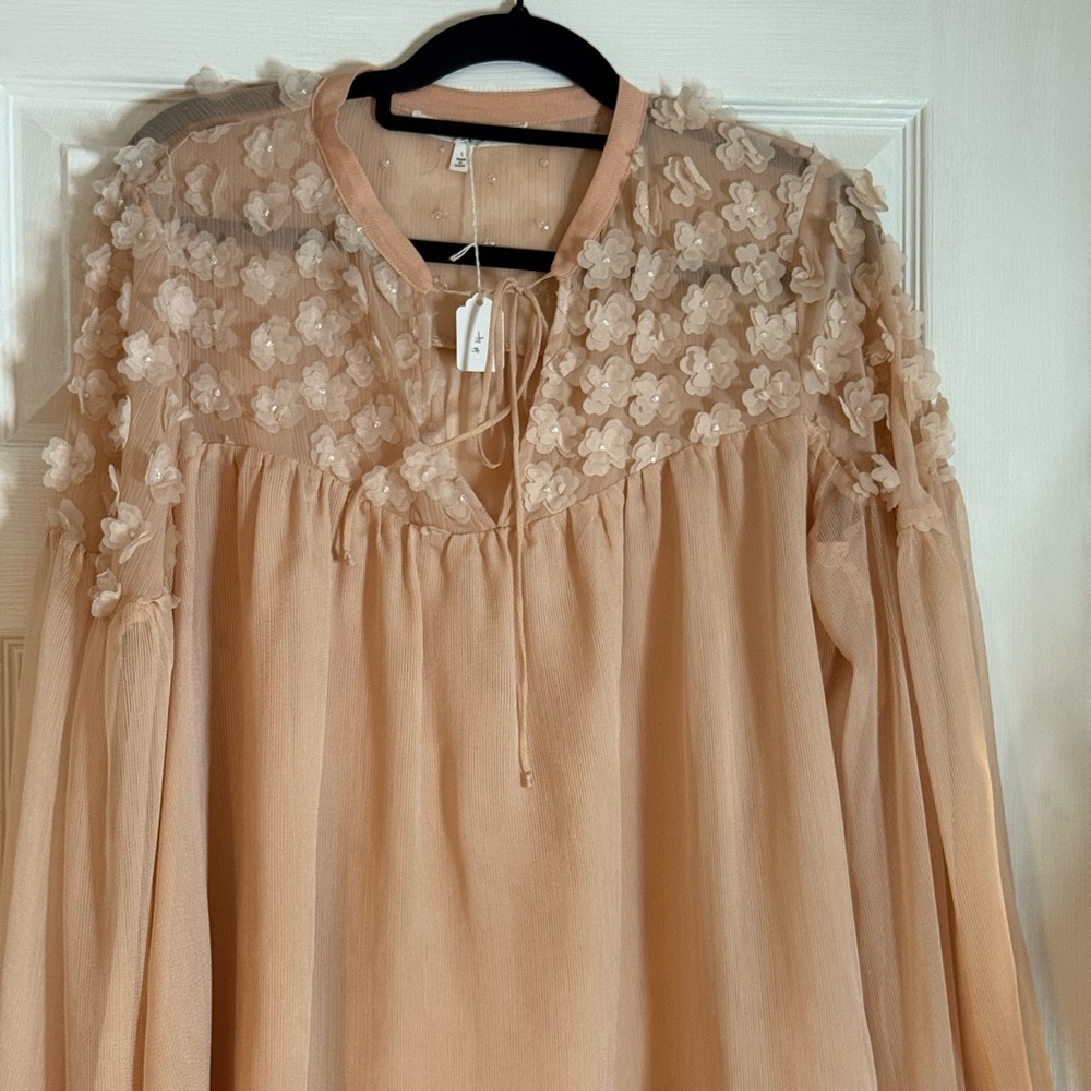 14….Endless Rose Blush Floral Blouse